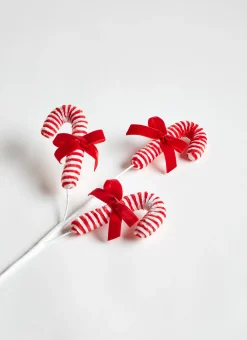 New The Jolly Christmas Shop Raz 22" Candy Cane Christmas Tree Pick F4306674
