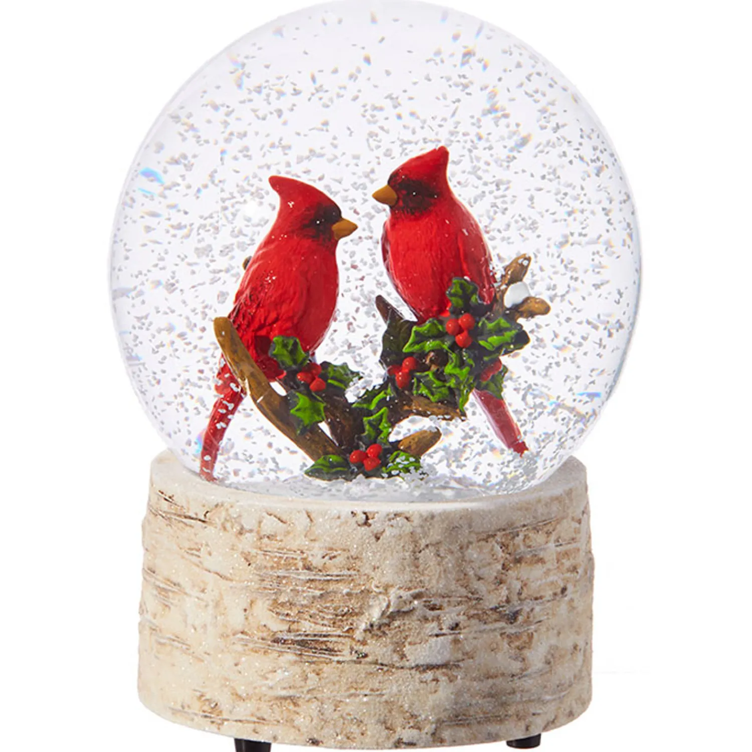 Outlet The Jolly Christmas Shop Raz 6.5" Cardinal Musical Christmas Snow Globe 3940512