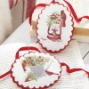 Best The Jolly Christmas Shop Raz 6" Cardinal Scalloped Edge Disc Glass Christmas Ornament 4224656