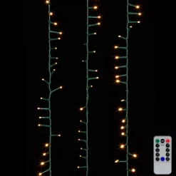 The Jolly Christmas Shop Raz 73.8' Compact Snake Garland Green Wire With White Christmas Lights G3937039