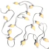 Hot The Jolly Christmas Shop Raz 14' Connectable Matte Kismet String Christmas Lights On White Wire L4437012