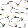 Online The Jolly Christmas Shop Raz 14' Connectable Matte White Globe Lights On A Green Wire L4337007
