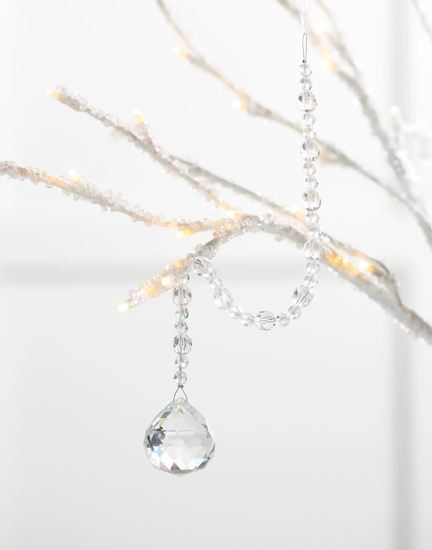 Clearance The Jolly Christmas Shop Raz 13.5" Crystal Drop Glass Christmas Ornament 4422895