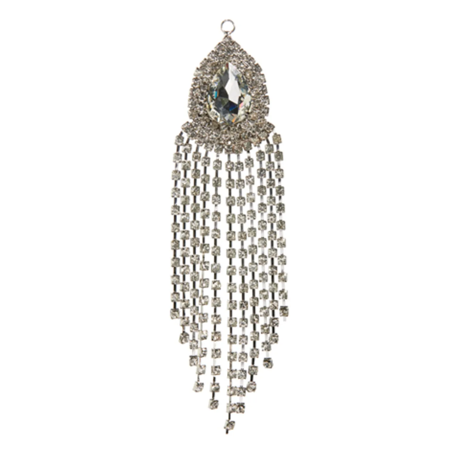 New The Jolly Christmas Shop Raz 6.25" Dripping Jewel Silver Christmas Ornament 4416239