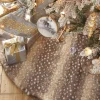 Discount The Jolly Christmas Shop Raz 48" Fawn Faux Fur Christmas Tree Skirt 4116409