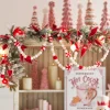 Best The Jolly Christmas Shop Raz 6' Felt Peppermint Pink, White And Red Christmas Tree Garland G4316077