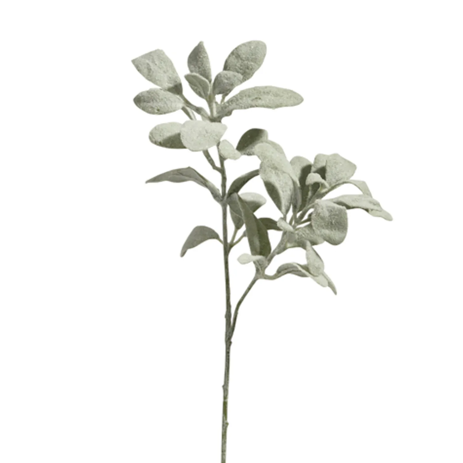 Best The Jolly Christmas Shop Raz 18" Flocked Lamb's Ear Christmas Tree Pick F4422680