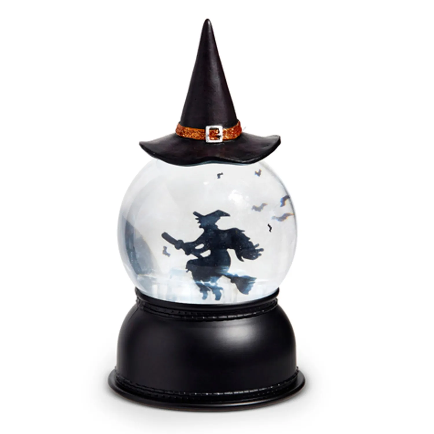 Online The Jolly Christmas Shop Raz 8" Flying Witch With Swirling Bats Lighted Halloween Water Globe Lantern 4416928