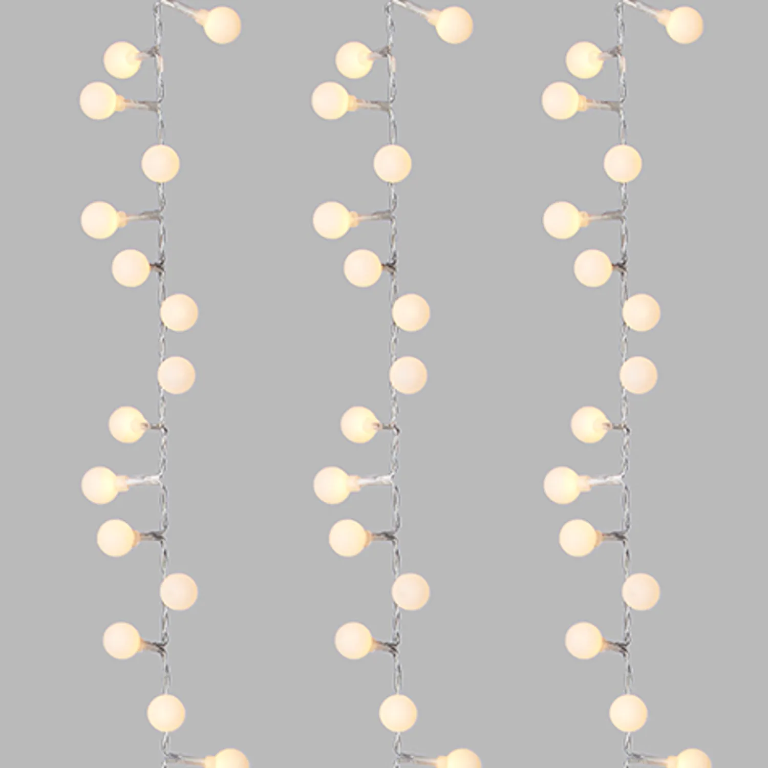 Outlet The Jolly Christmas Shop Raz 8' Frosted Snowball Warm White Snake Light Christmas Lights L4237015
