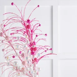 Discount The Jolly Christmas Shop Raz 42" Fuchsia Pink Glittered Ball Christmas Tree Spray F4402476