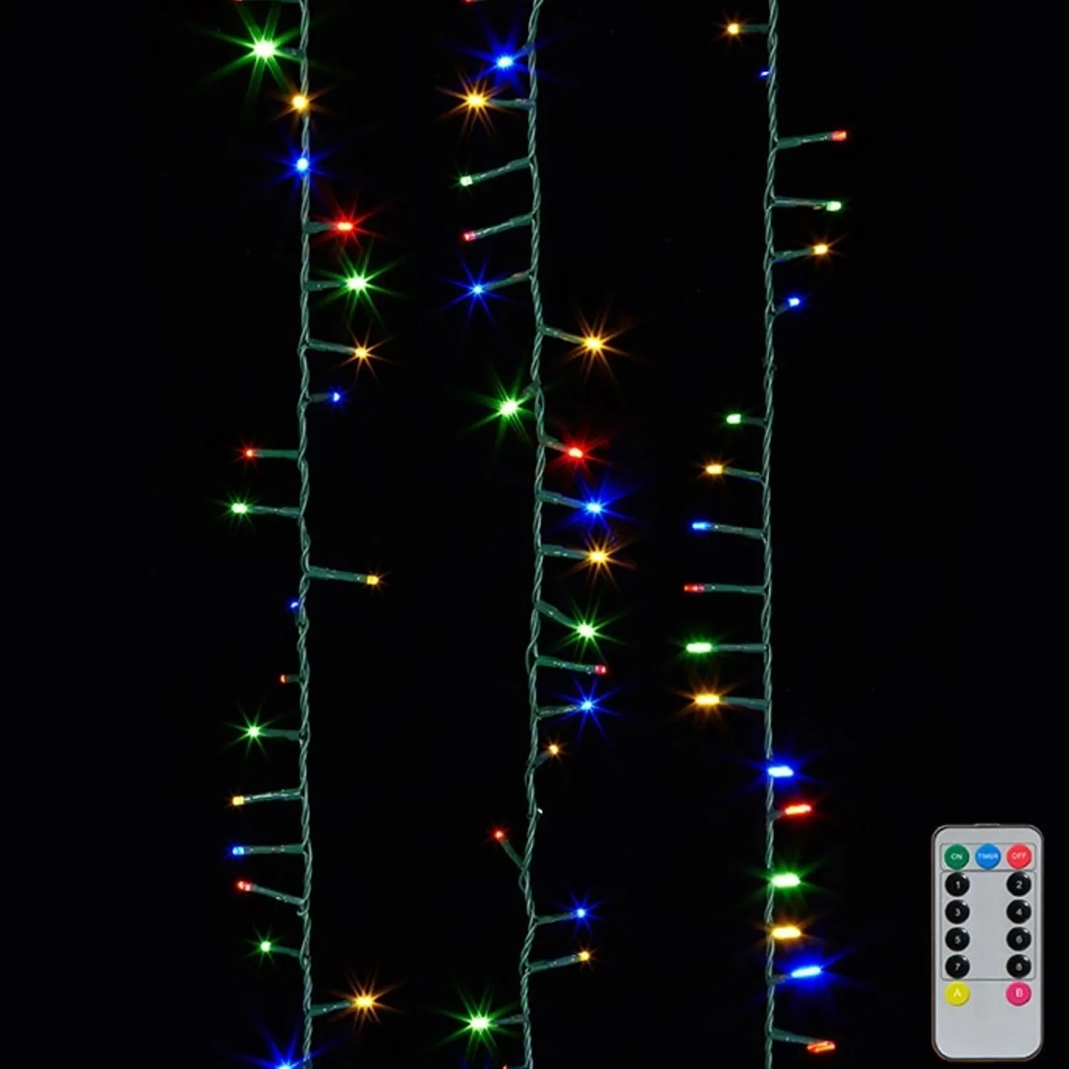 New The Jolly Christmas Shop Raz 8 Function Multi Color LED 73' Christmas Snake Compact 1000 Lights G3737057