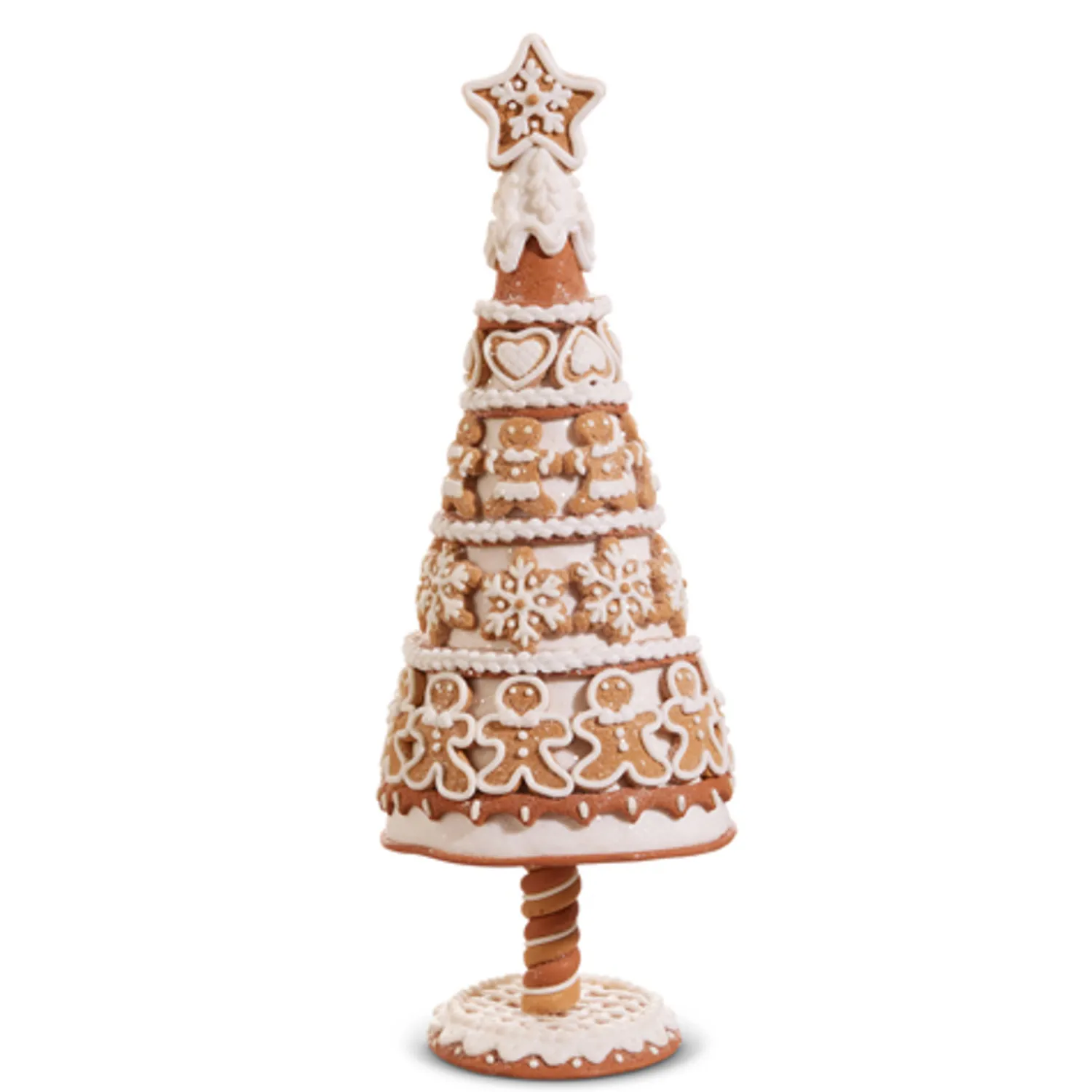 The Jolly Christmas Shop Raz 14" Gingerbread Cookie Tree Christmas Decoration 4416147