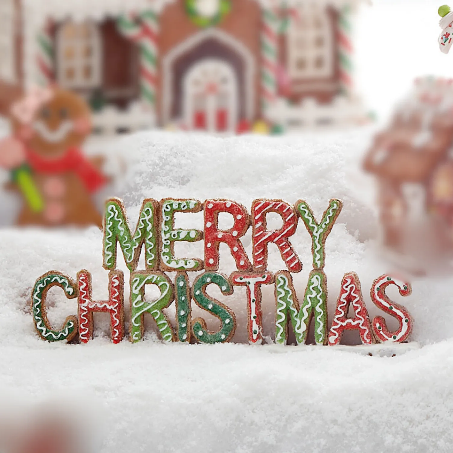 The Jolly Christmas Shop Raz 11" Gingerbread Merry Christmas Sign 4211175