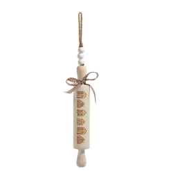 New The Jolly Christmas Shop Raz 10" Gingerbread Rolling Pin Christmas Ornament 4421342