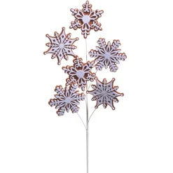 Best The Jolly Christmas Shop Raz 16.5" Gingerbread Snowflake Christmas Tree Spray F4432745