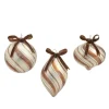 New The Jolly Christmas Shop Raz 4" Gingerbread Swirl Glass Christmas Ornament 4420883