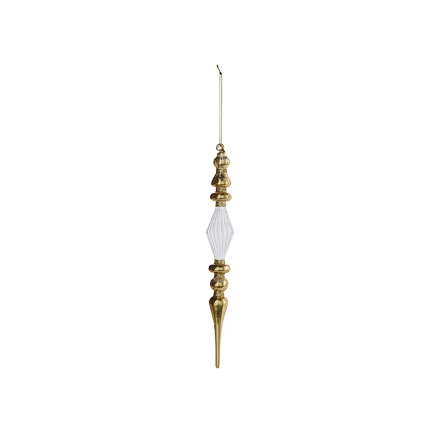 Discount The Jolly Christmas Shop Raz 11" Gold And Clear Finial Glass Christmas Ornament 4320868