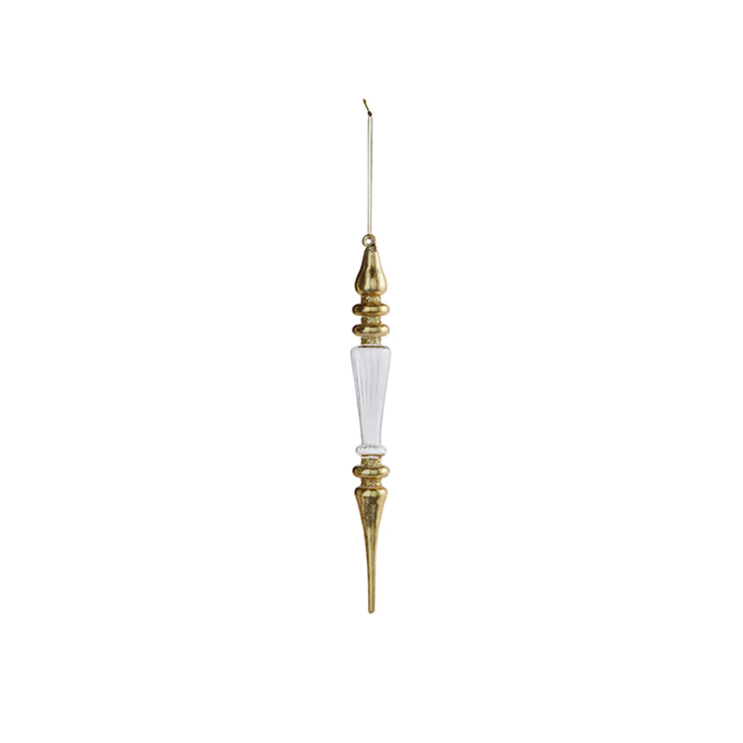 Discount The Jolly Christmas Shop Raz 11" Gold And Clear Finial Glass Christmas Ornament 4320868