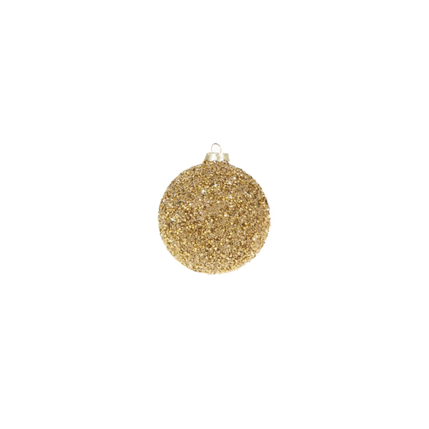 Outlet The Jolly Christmas Shop Raz 4" Gold Beaded Glass Christmas Ornament 4322807