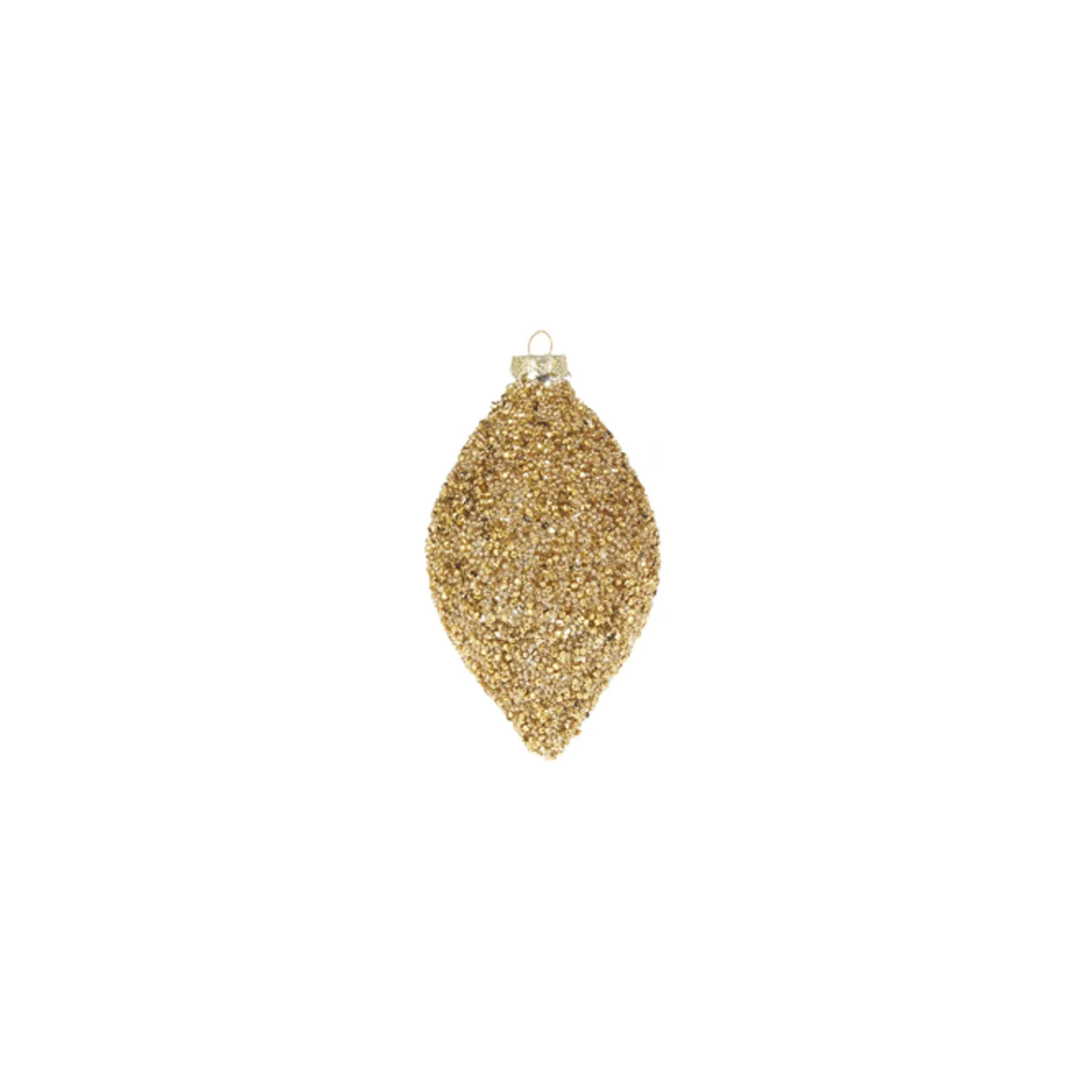 Outlet The Jolly Christmas Shop Raz 4" Gold Beaded Glass Christmas Ornament 4322807