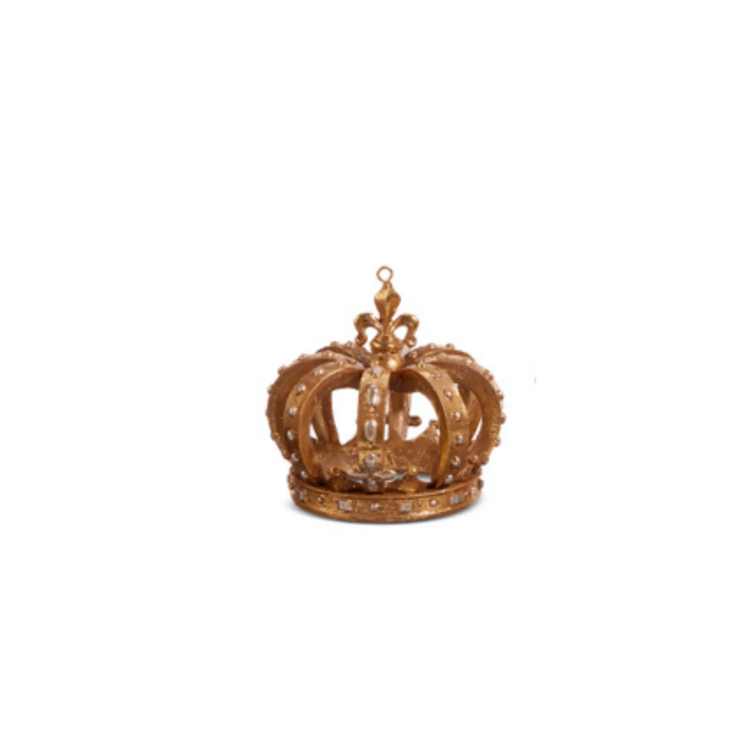 Clearance The Jolly Christmas Shop Raz 3.5" Gold Crown Christmas Ornaments Set Of 3 4412122