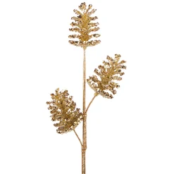Discount The Jolly Christmas Shop Raz 19.25" Gold Glittered Pinecone Christmas Tree Spray F4206704