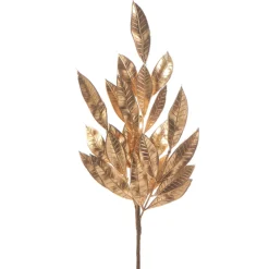 Clearance The Jolly Christmas Shop Raz 20.5" Gold Laurel Leaf Christmas Tree Spray F4322733