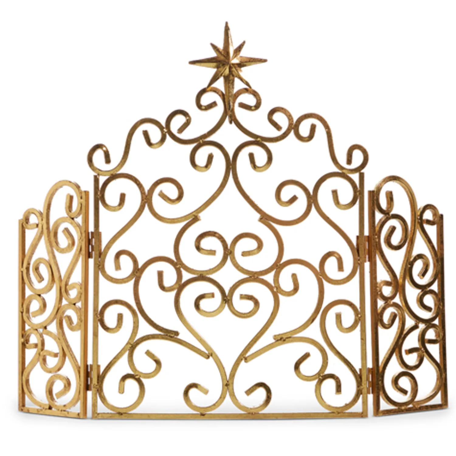 Outlet The Jolly Christmas Shop Raz 17" Gold Scrollwork Creche Christmas Backdrop Decoration 4411329
