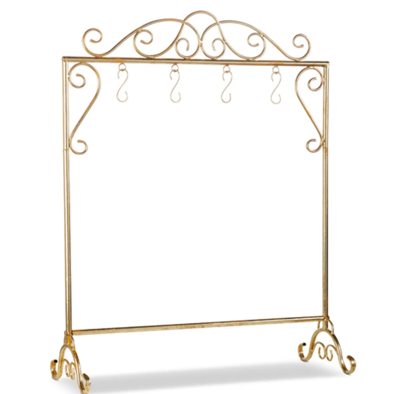 Clearance The Jolly Christmas Shop Raz 42.5" Gold Scrollwork Stocking Holder Stand 4317036