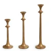 Hot The Jolly Christmas Shop Raz 12.75" Gold Taper Christmas Candle Sticks 4402393