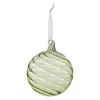 Clearance The Jolly Christmas Shop Raz 4" Green Blown Glass Ball Christmas Ornament 4423006