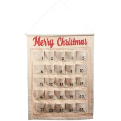 New The Jolly Christmas Shop Raz 34" Hanging Advent Calendar Christmas Decoration 4319307