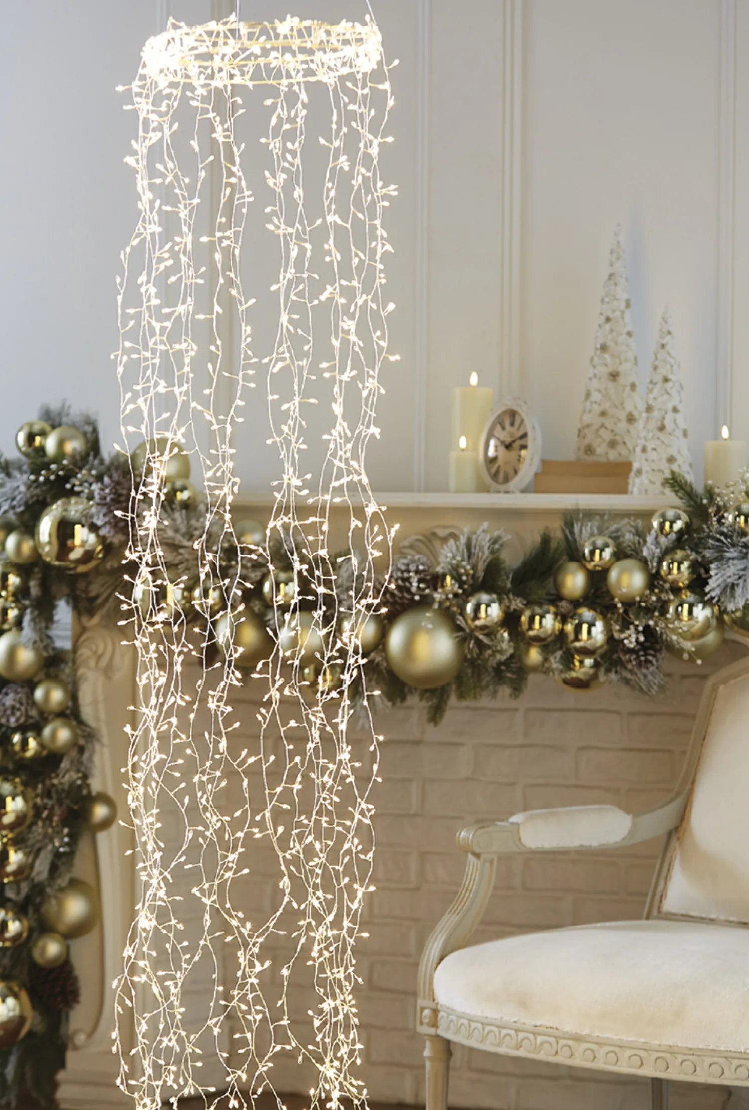 New The Jolly Christmas Shop Raz 5.5' Hanging Pendant Cluster Light Christmas Decoration L4240615