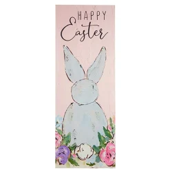 Clearance The Jolly Christmas Shop Raz 47.5" Happy Easter Bunny Porch Sign 4327989