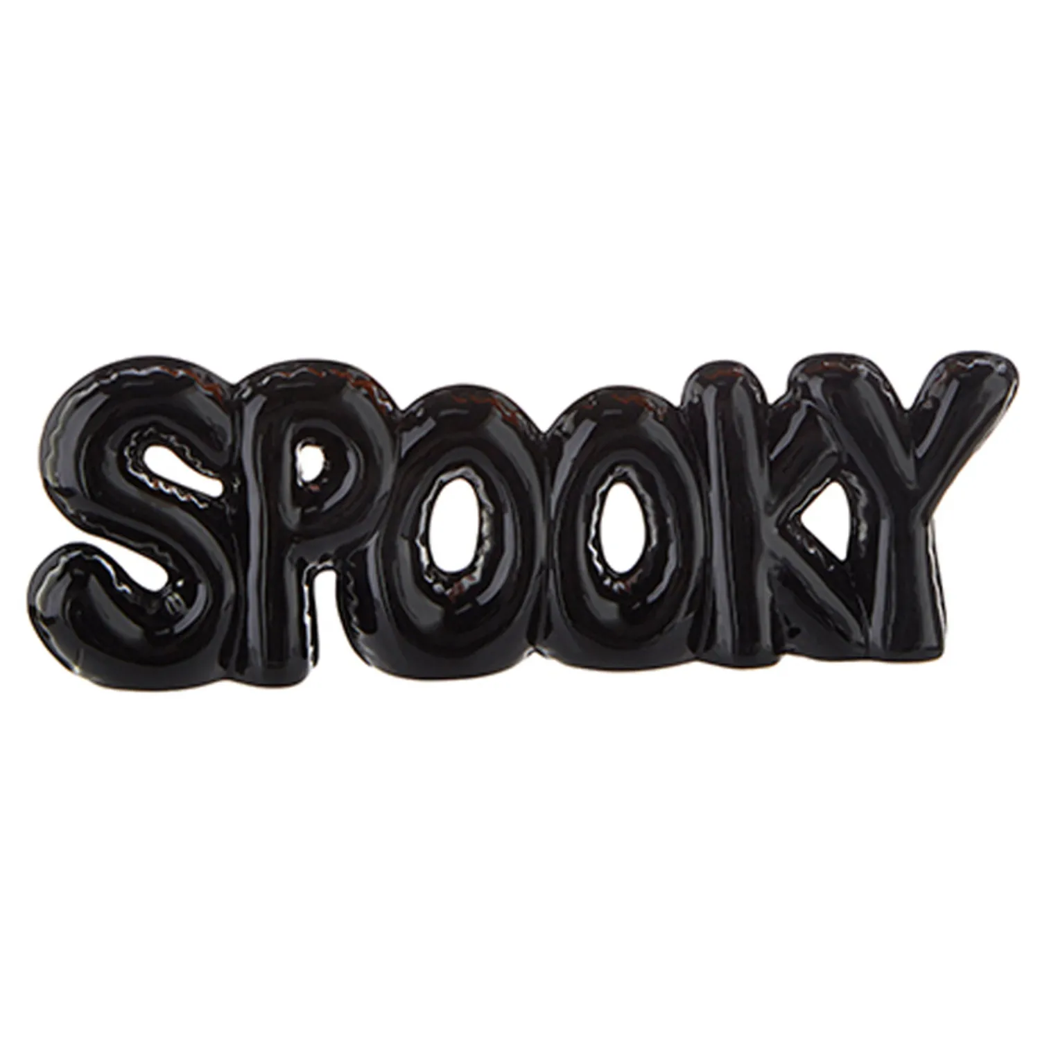Best The Jolly Christmas Shop Raz 11.75" High Shine Creepy Or Spooky Halloween Word Art Decoration 4209882