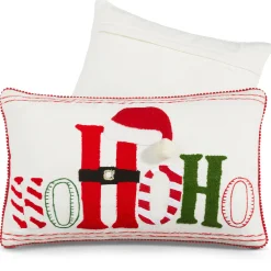 Hot The Jolly Christmas Shop Raz 20" Ho Ho Ho Christmas Lumbar Pillow 4319312