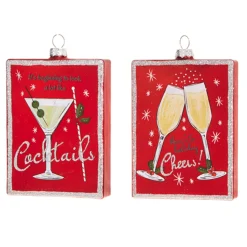 Online The Jolly Christmas Shop Raz 5" Holiday Cheers And Cocktail Glass Christmas Ornament 4324526
