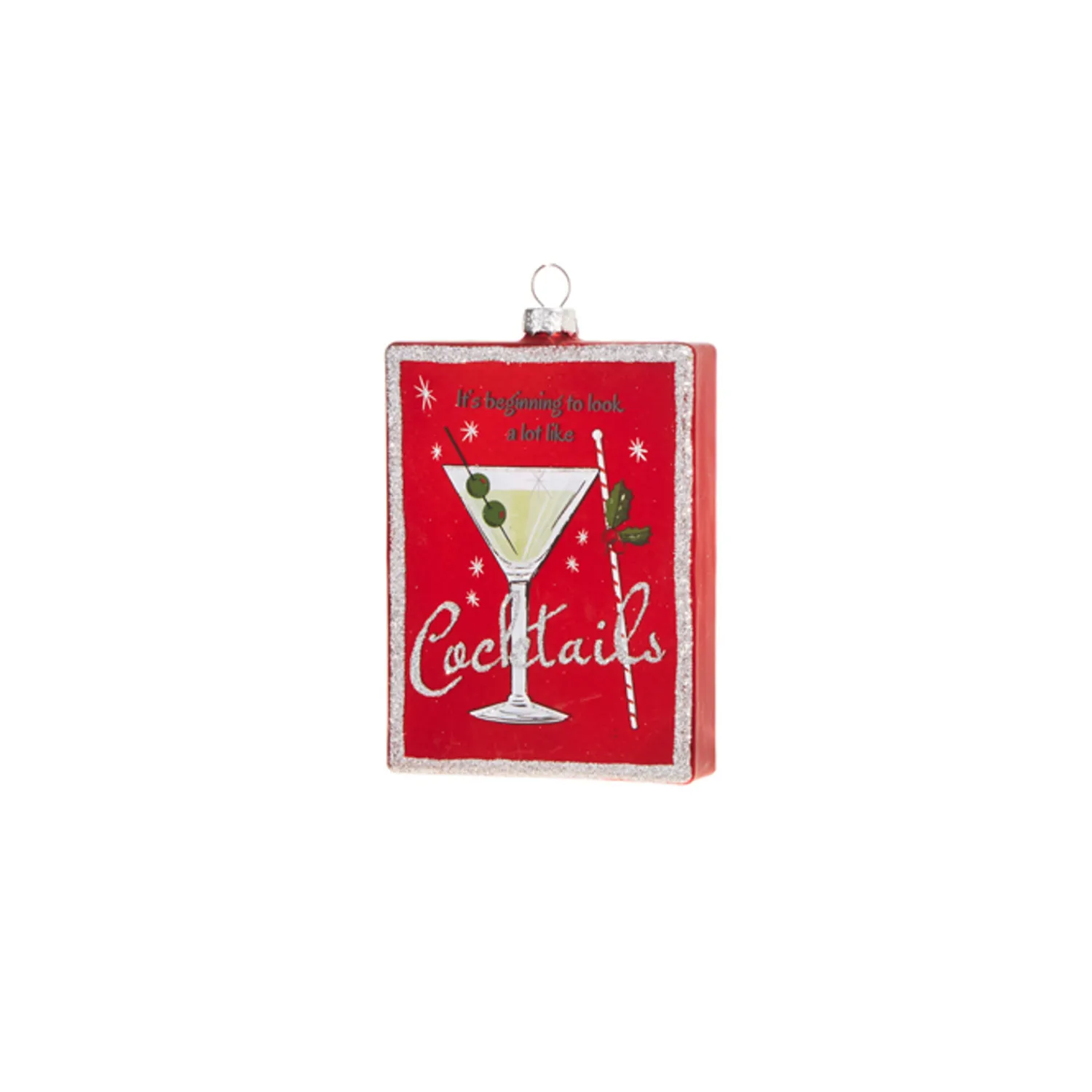 Online The Jolly Christmas Shop Raz 5" Holiday Cheers And Cocktail Glass Christmas Ornament 4324526