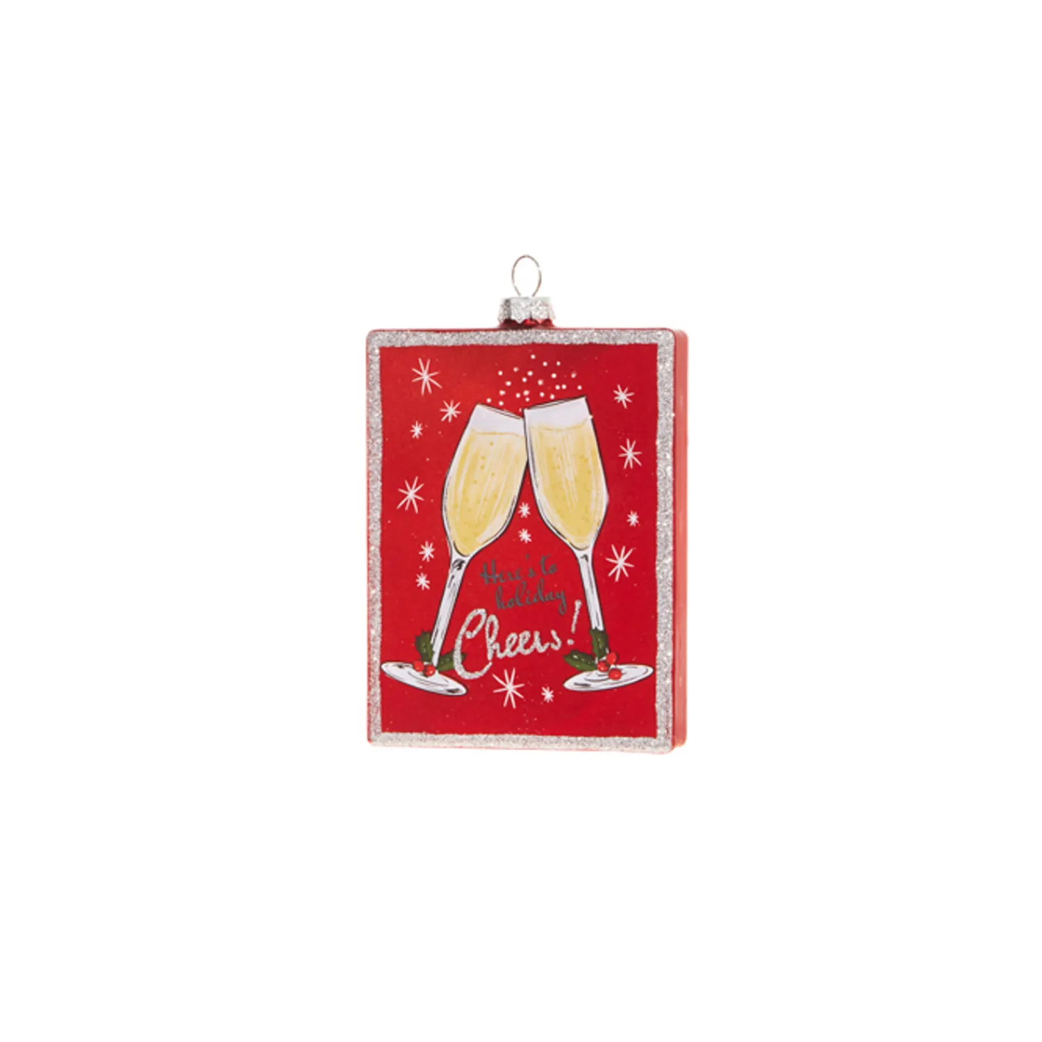 Online The Jolly Christmas Shop Raz 5" Holiday Cheers And Cocktail Glass Christmas Ornament 4324526