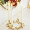 New The Jolly Christmas Shop Raz 10" Holly Leaf Taper Candle Holder 4310240