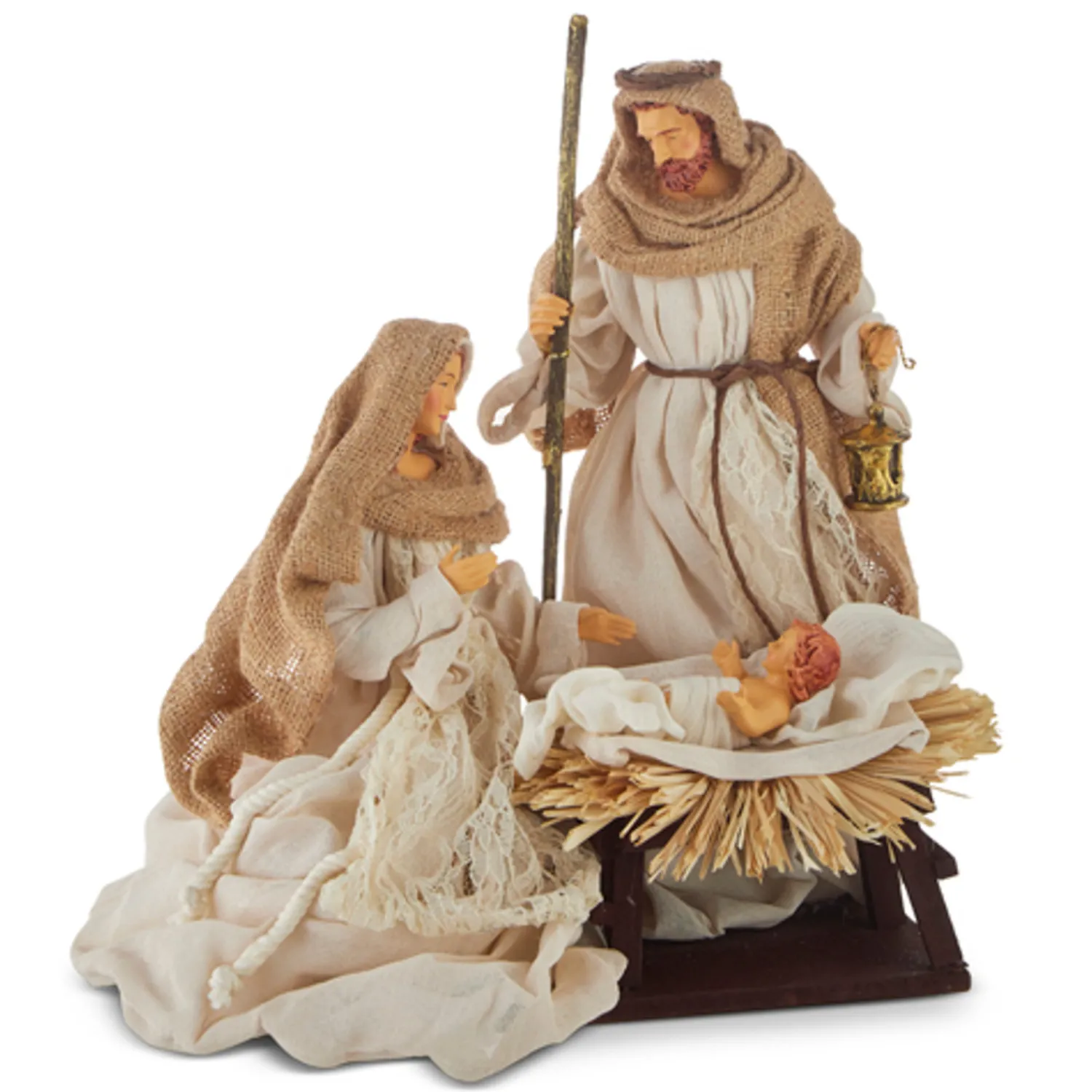 Hot The Jolly Christmas Shop Raz 14.5" Holy Family Nativity Set Christmas Decoration 4210653