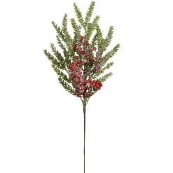Clearance The Jolly Christmas Shop Raz 23" Iced Cedar And Berry Christmas Tree Spray F4317565