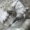 Online The Jolly Christmas Shop Raz 9.5" Jeweled Mercury Finial Glass Christmas Ornament 4422853