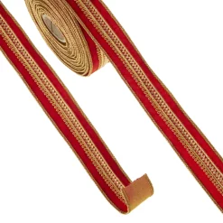 The Jolly Christmas Shop Raz 1.5" Jeweled Red Velvet Wired Christmas Ribbon R4327705