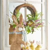 Best The Jolly Christmas Shop Raz 21" Large Bunny With Basket Of Chicks Easter Figure 4253321