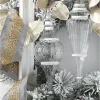 Hot The Jolly Christmas Shop Raz 15.5" Large Clear Finial With Glitter Glass Christmas Ornament 4224530