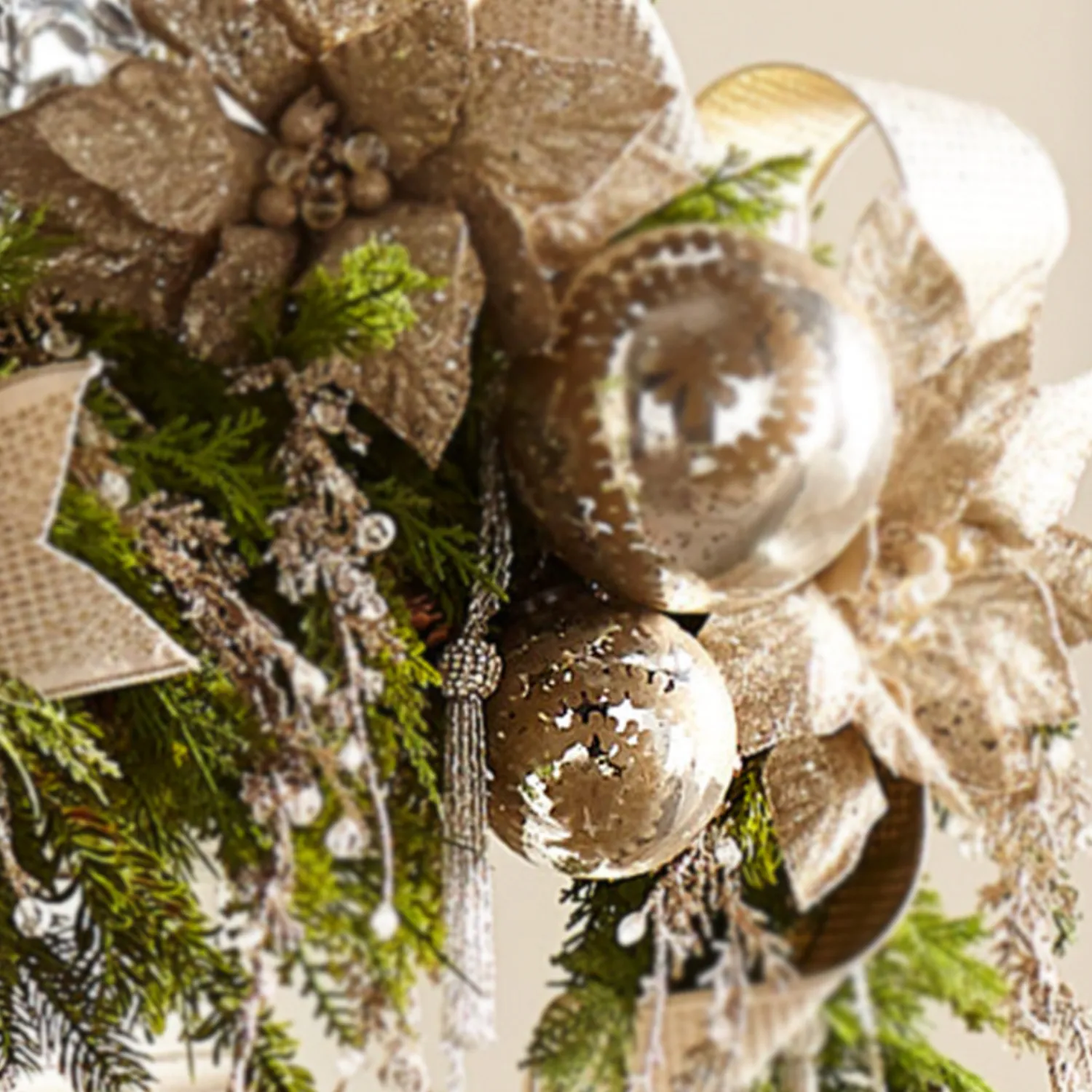 Best The Jolly Christmas Shop Raz 5" Large Etched Mercury Glass Ball Christmas Ornament 4200708