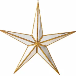 Online The Jolly Christmas Shop Raz 15" Large Gold Mirrored Star Christmas Ornament 4016149