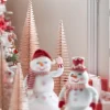 Hot The Jolly Christmas Shop Raz 39" Large Pink Bottle Brush Christmas Tree Set 4306106