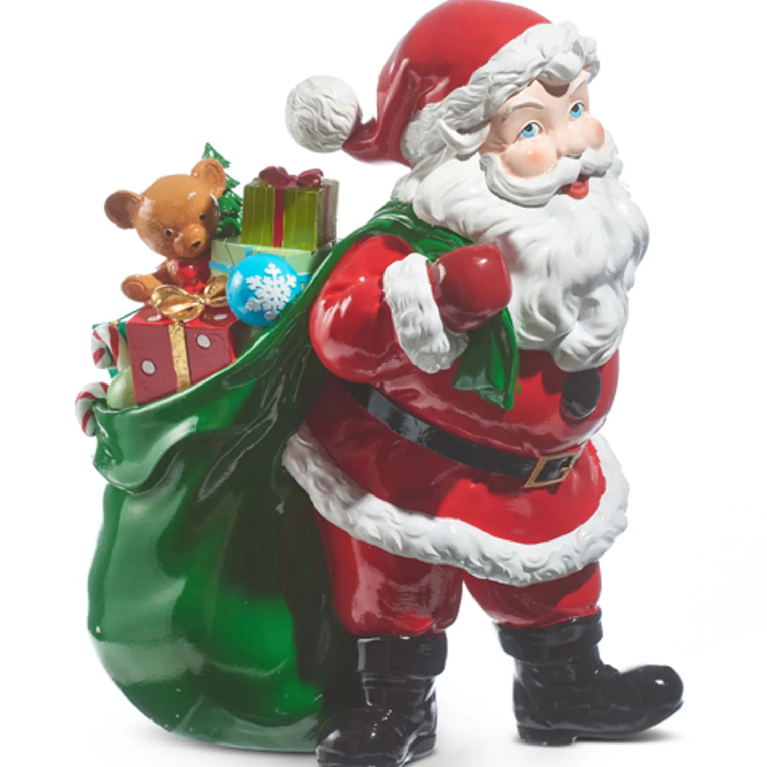 Online The Jolly Christmas Shop Raz 15.25" Large Santa And Gift Bag Christmas Figure 4310250